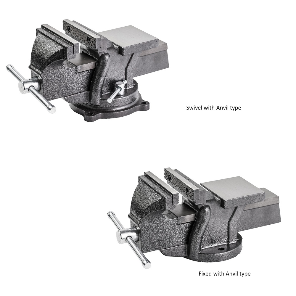 All Steel Bench Vices Swivel Base with Anvil