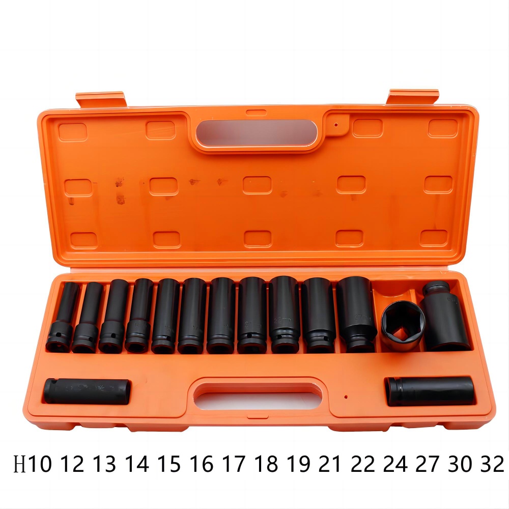 15PCS/ 18PCS Impact Deep Socket Set 1/2″Dr