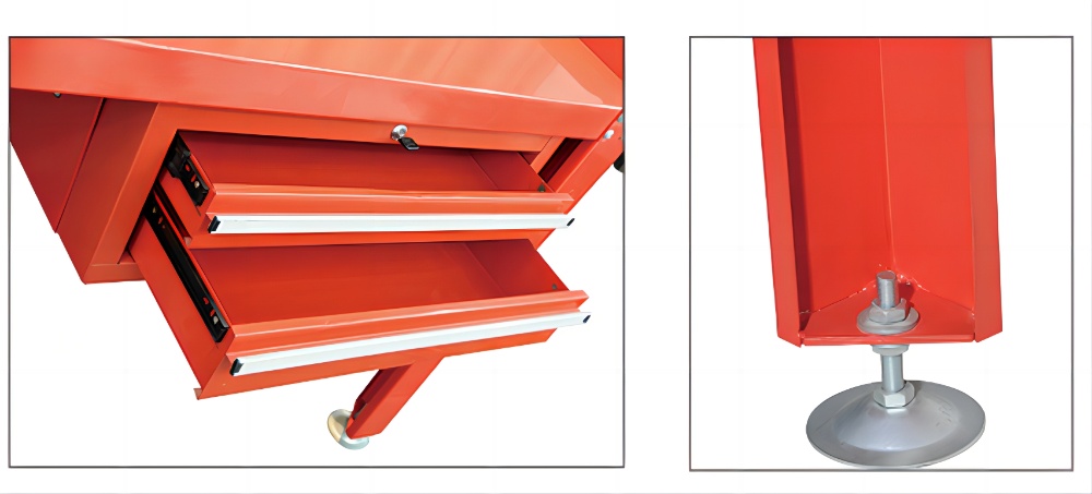 60″steel Workbench with Two Drawers