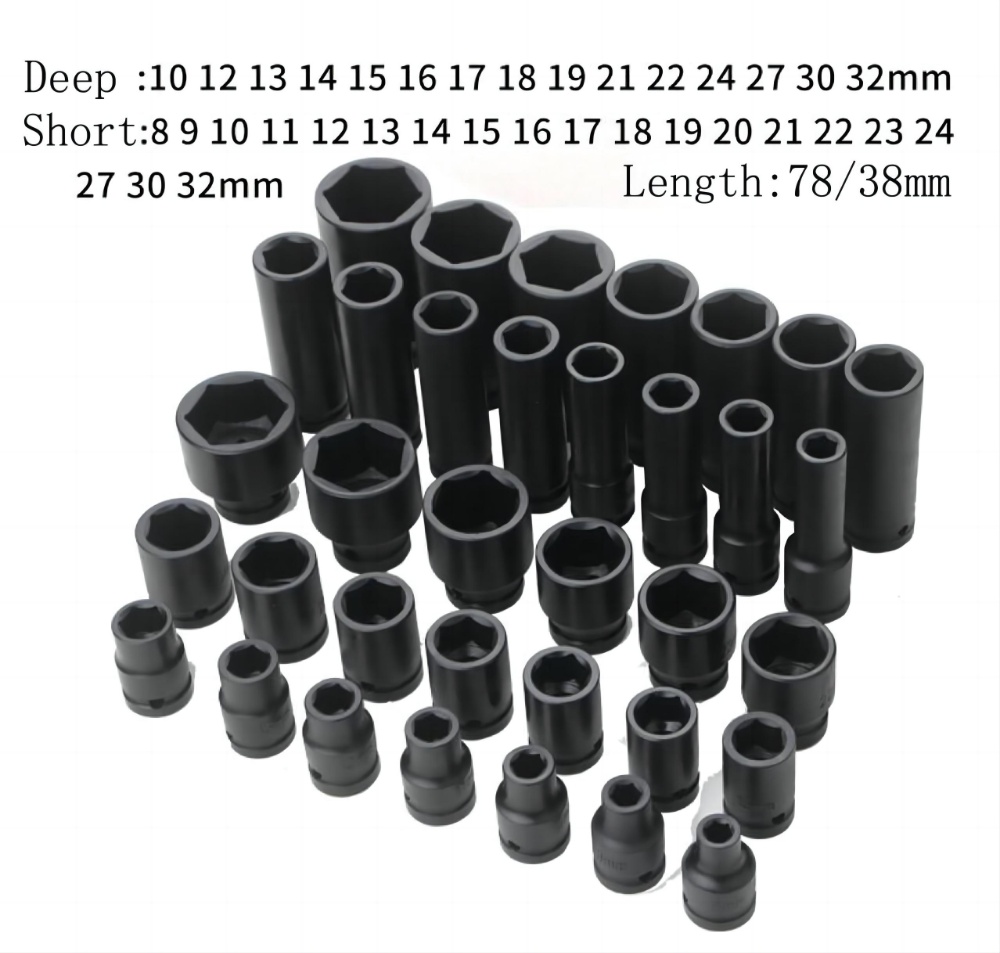 35PCS Impact Deep Socket Set 1/2″Dr