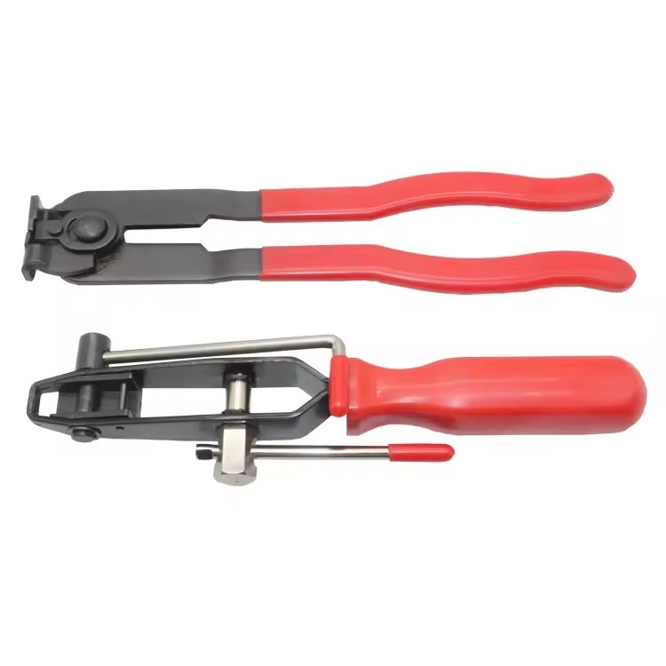 2pcs Auto CV Joint Boot Hose Clamp Pliers Ear Type Car Banding Tool Kit Set Automotive Hose Axle Plier with Cutter