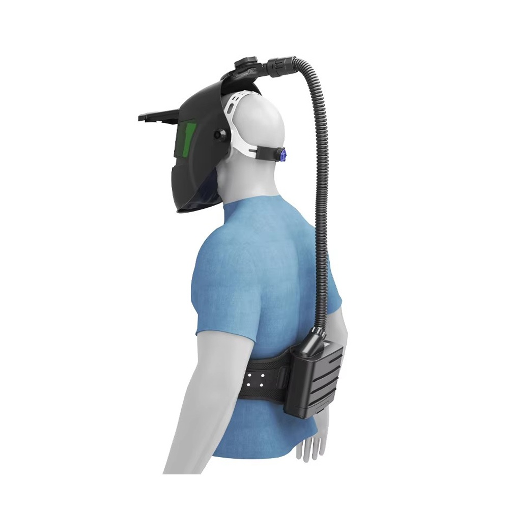 Welding Air Supply Device With Welding Helmet