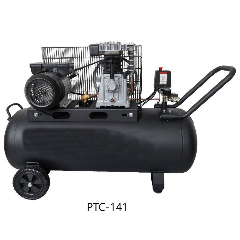 Belt Driven Air Compressor With Cast Cylinder