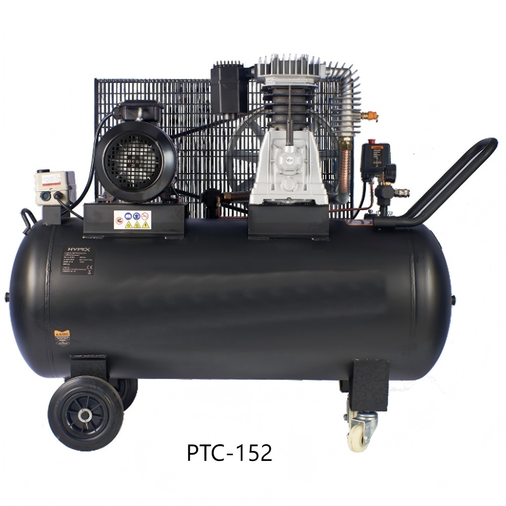 Belt Driven Air Compressor With Cast Cylinder