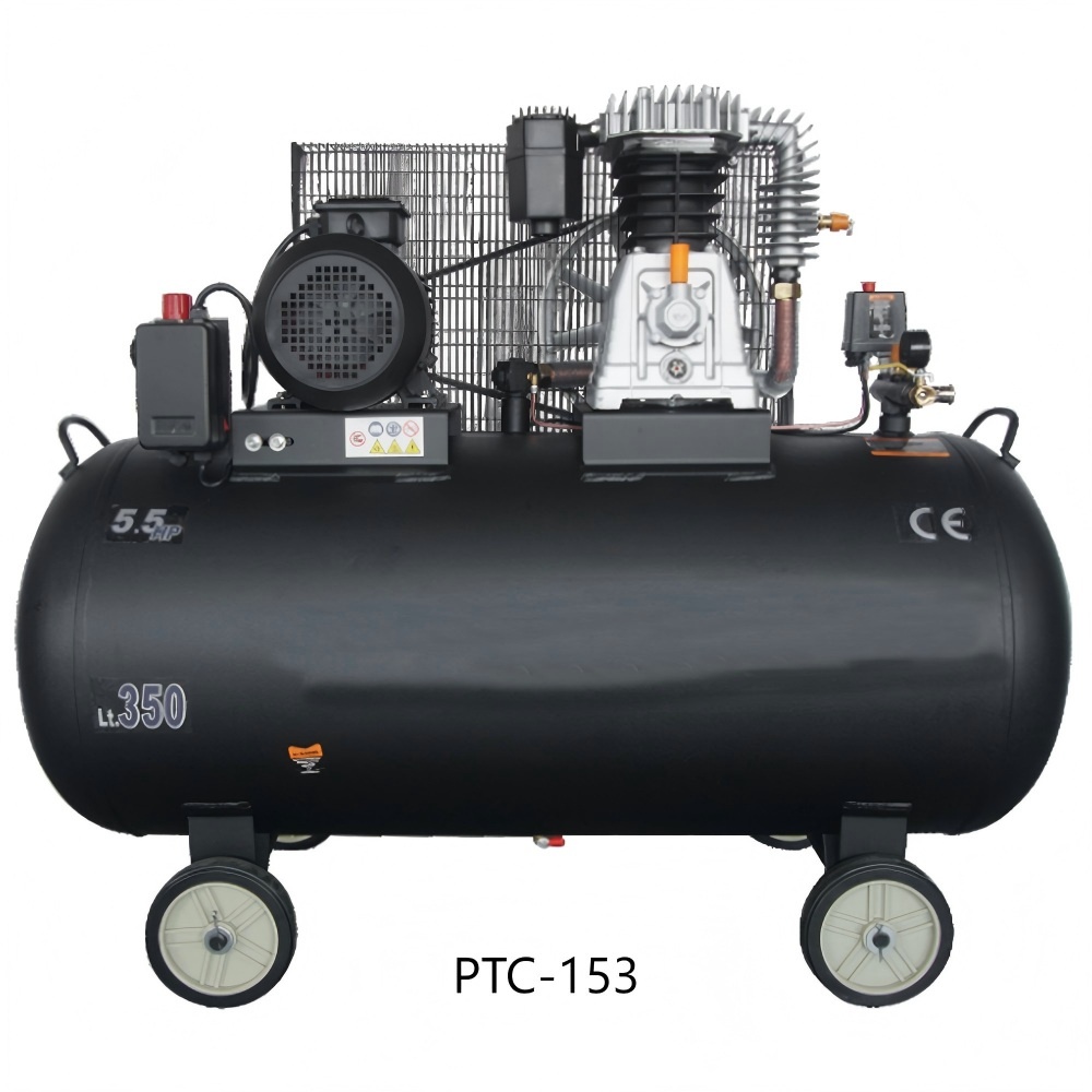Belt Driven Air Compressor With Cast Cylinder