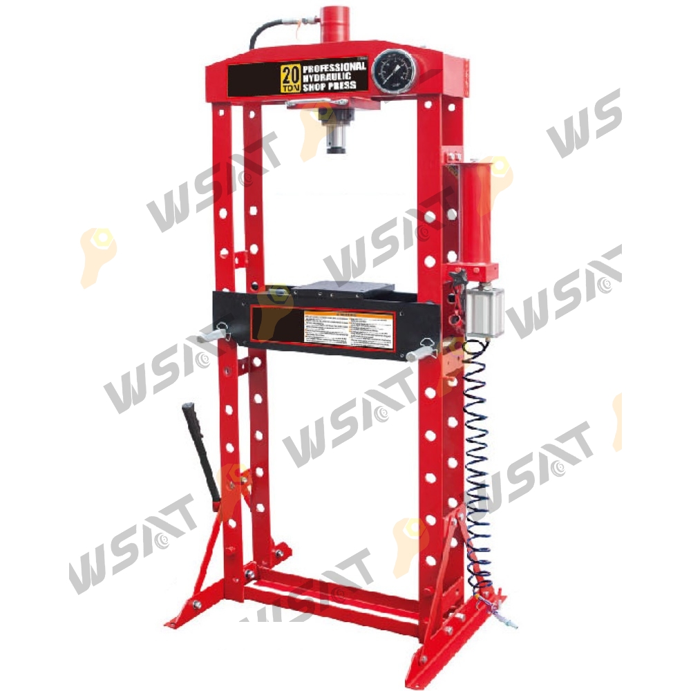 Welded Shop Press with Pneumatic Hydraulic Pump