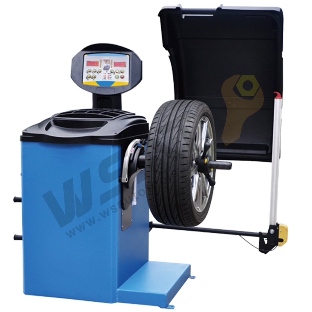 LED Wheel Balancer with Foot Brake for 1'' to 28'' Tyres